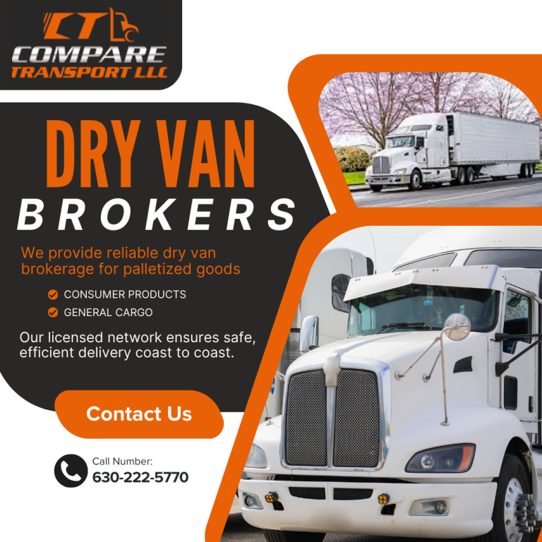 Dry Van Freight Brokers Dry van trucking services